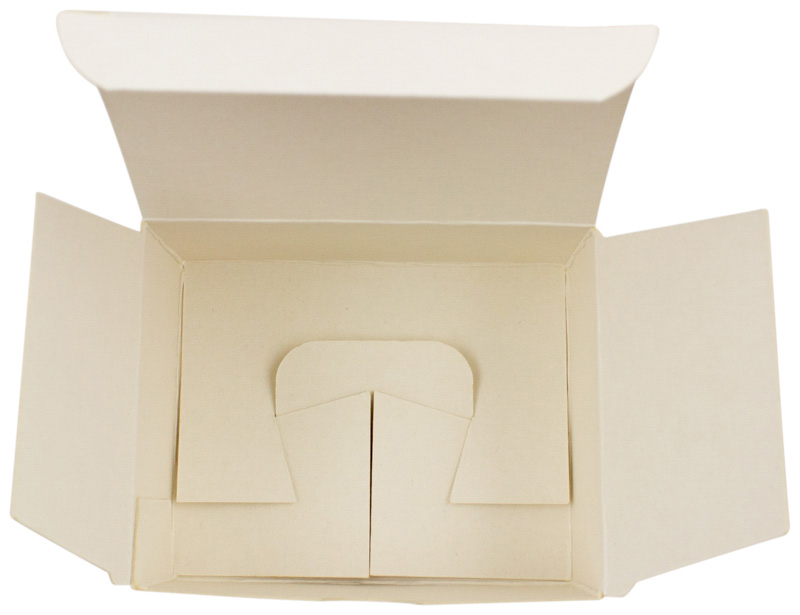Faltschachtel Verpackung mit Automatikboden Innenansicht aus Karton